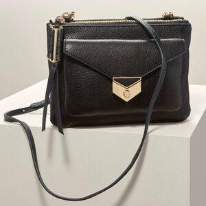 Stella & Dot Black Covet Crossbody Bag NWOT